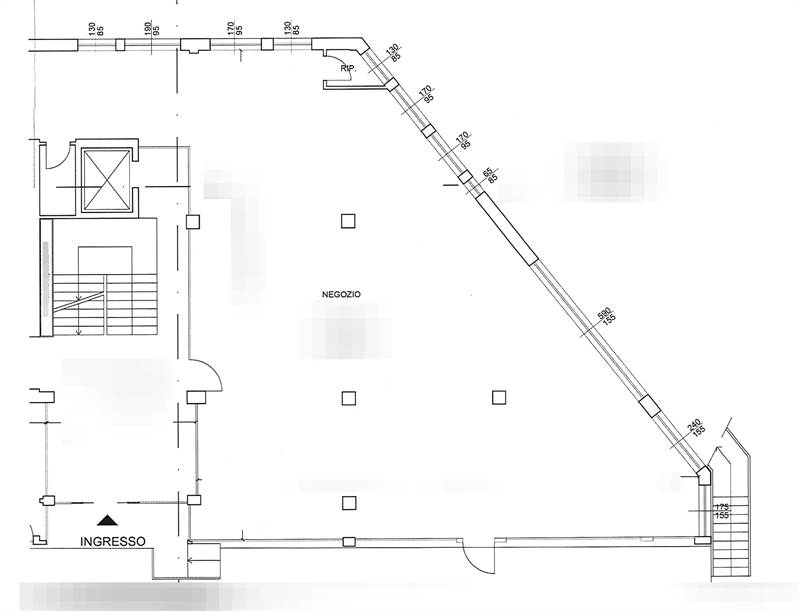 Plan piano terra negozio 