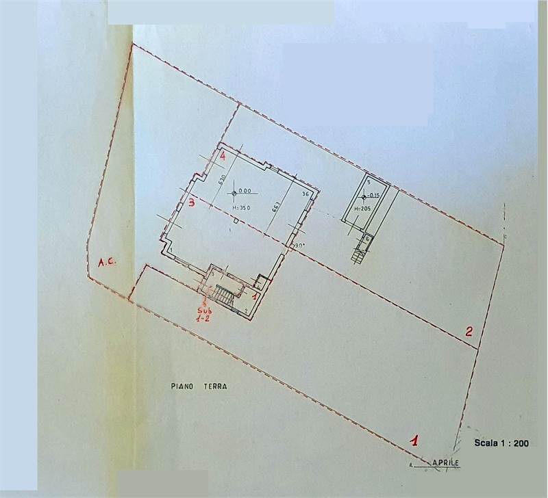 Plan piano terra e deposito staccato