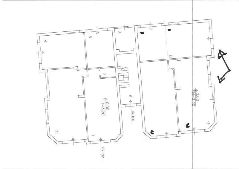 Plan negozio e garage piano terra